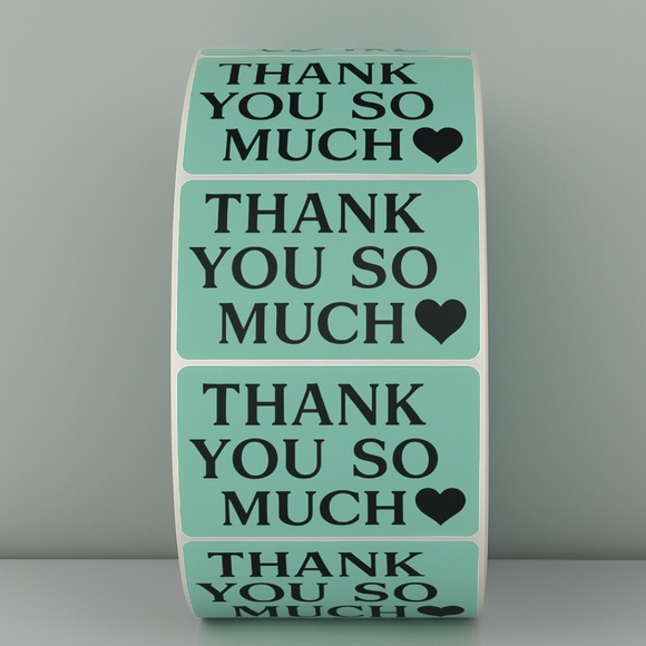 Thank You So Much Stickers – Heart Labels for Small Business Packaging Orders - Picture 7 of 11